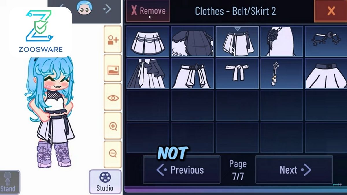 Gacha Life character creation interface